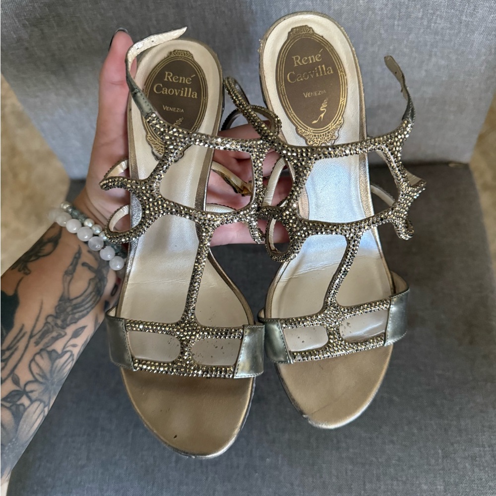 DISCOUNTED Rene Caovilla embellished sandals - Picture 3 of 4